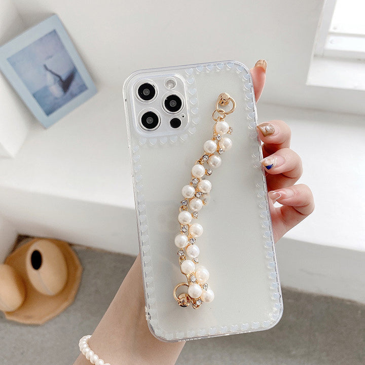 Soft Case Women Pearl Wrist  Phone Case - Tawoos Brand