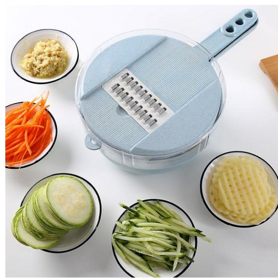 8 In 1 Mandoline Slicer Vegetable Slicer Potato Peeler Carrot Onion Grater With Strainer Vegetable Cutter Kitchen Accessories - Tawoos Brand