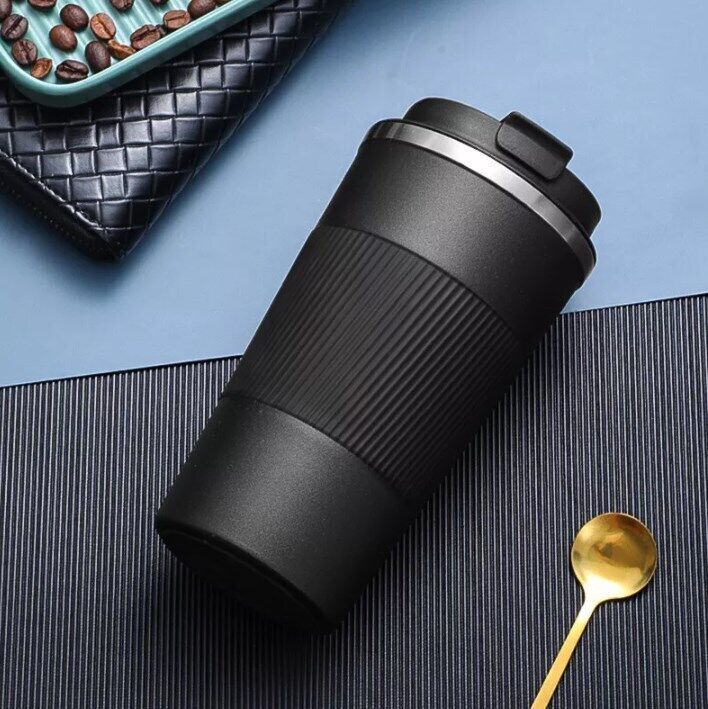 "510ml Stainless Steel Leakproof Coffee Cup with Thermal Insulation for Travel - Ideal Temperature Always with You!" - Tawoos Brand