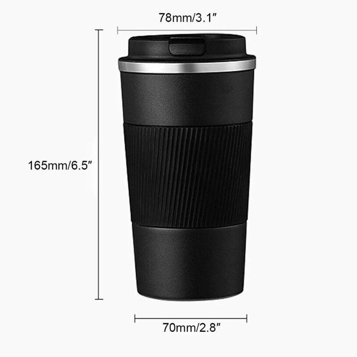 "510ml Stainless Steel Leakproof Coffee Cup with Thermal Insulation for Travel - Ideal Temperature Always with You!" - Tawoos Brand