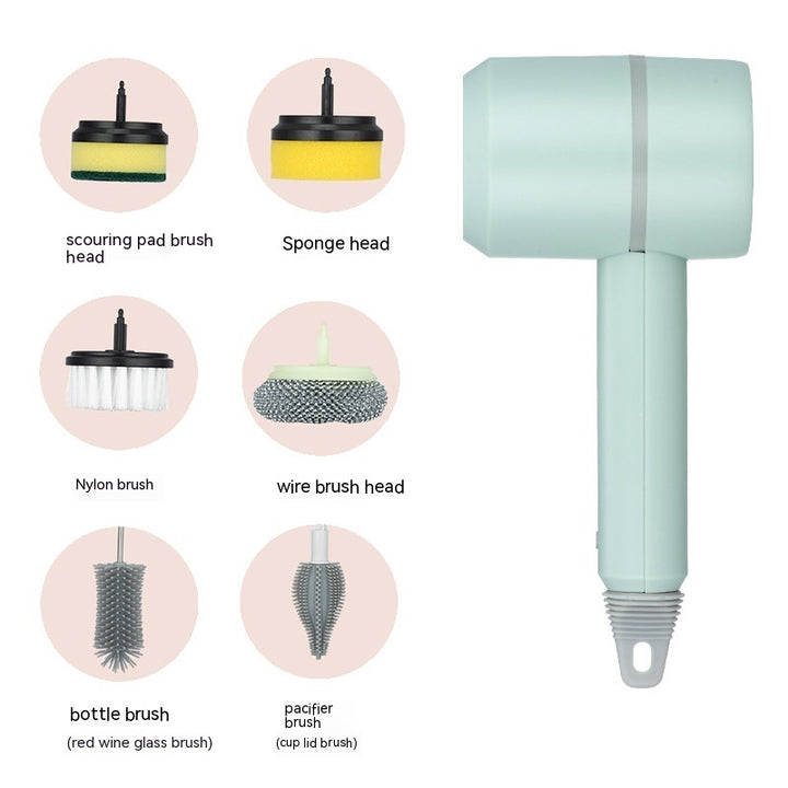 Electric Cleaning Brush Dishwashing Brush Automatic Wireless USB Rechargeable Professional Kitchen Bathtub Tile Cleaning Brushes - Tawoos Brand