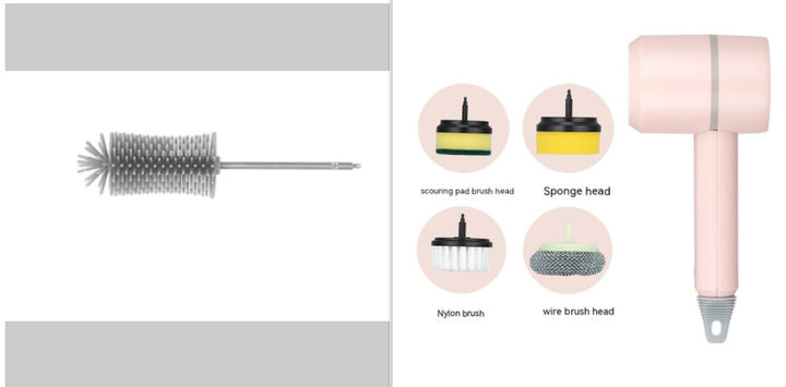 Electric Cleaning Brush Dishwashing Brush Automatic Wireless USB Rechargeable Professional Kitchen Bathtub Tile Cleaning Brushes - Tawoos Brand