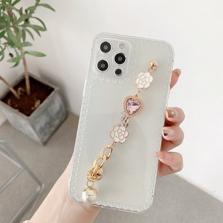 Soft Case Women Pearl Wrist  Phone Case - Tawoos Brand