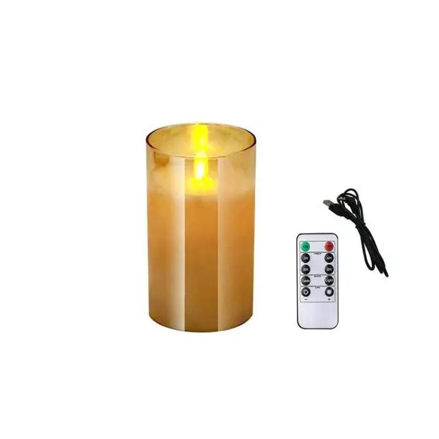 USB Rechargeable LED Pillar Candles - Tawoos Brand