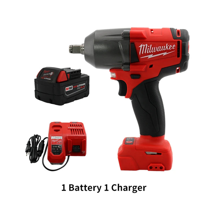 Milwaukee High Torque Impact Professional Wrench Rechargeable 18V Lithium Battery Car Truck Repair Brushless Power Tools - Tawoos Brand