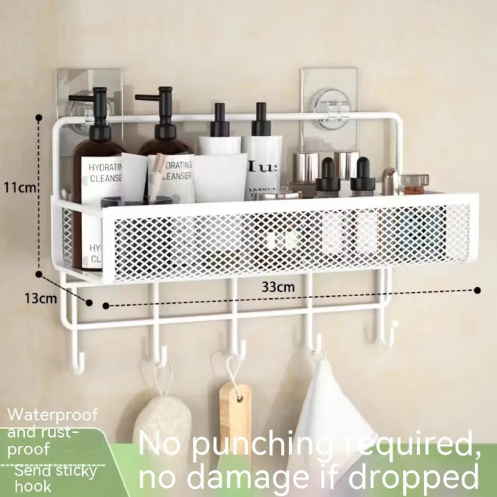 Toilet Storage Punch Free Rack - Tawoos Brand