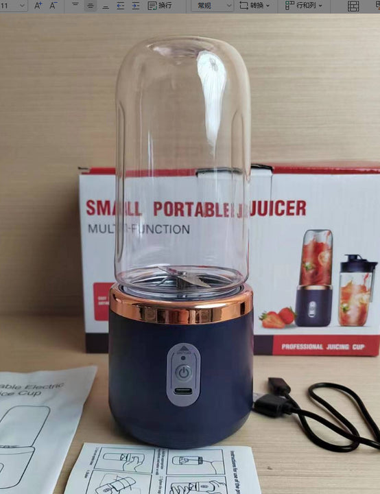 6blade Portable Blender Mini Juicer Cup Extractor Smoothie USB Charging Fruit Squeezer Blender Food Mixer Ice Crusher Portable Juicer Machine - Tawoos Brand