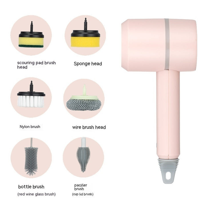 Electric Cleaning Brush Dishwashing Brush Automatic Wireless USB Rechargeable Professional Kitchen Bathtub Tile Cleaning Brushes - Tawoos Brand