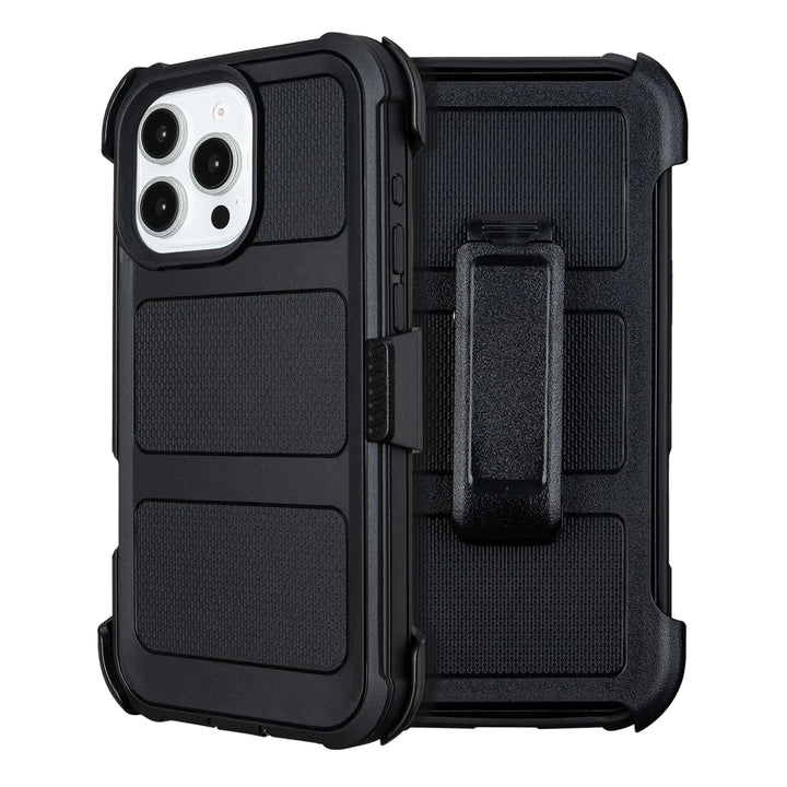 for iPhone 16 Pro Case with Belt Clip Holster,for Defender iPhone 16 Pro Case with Stand,Heavy Duty Rugged Full-Body,3 Layers of Sturdy,Anti-Drop,for Case iPhone 16 Pro Case Protective (Black) - Tawoos Brand